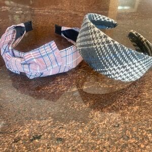 Plaid headbands. (2)